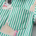 Summer new arrivals: fresh printed boys' summer outfit - trendy animal print two-piece shirt set for little men