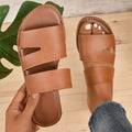 Plus size new  summer sandals & slippers - casual, versatile, and stylish flat sandals with straps for everyday wear