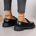new black british style loafers, chunky sole single shoes, spring/autumn retro slip-ons, plus size, export quality