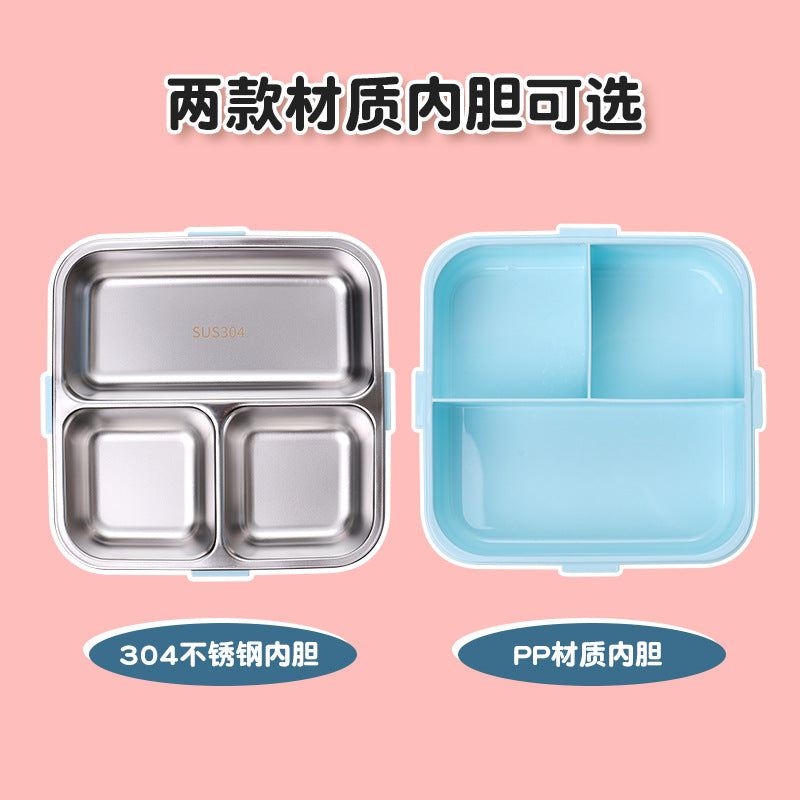 304 stainless steel lunch box for elementary school students - perfect for boys and girls, school-specific, divided compartments, insulated bento box
