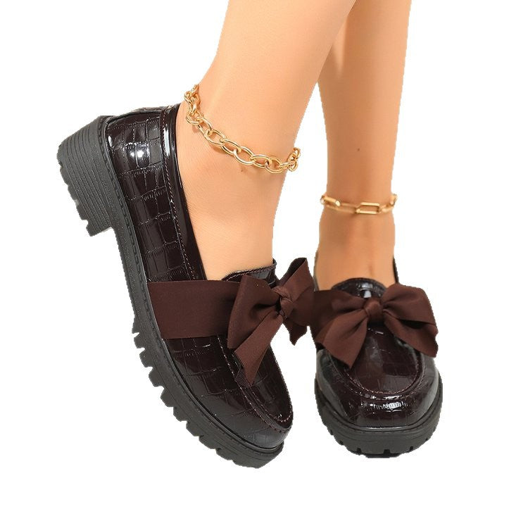 spring/autumn new arrival: plus-size chunky sole loafers for women, sizes 36-42. wholesale available. perfect for , , and other cross-border e-commerce platforms