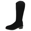 Plus size wholesale exportnew arrival spring autum elastic slim boots knee socks long boots women's elastic boots thick heel knitting sock boots