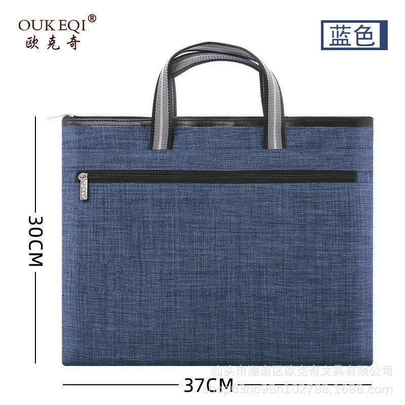 Office & business tote bag, document bag, waterproof zipper tote, file bag, tutoring bag, briefcase, custom document bag