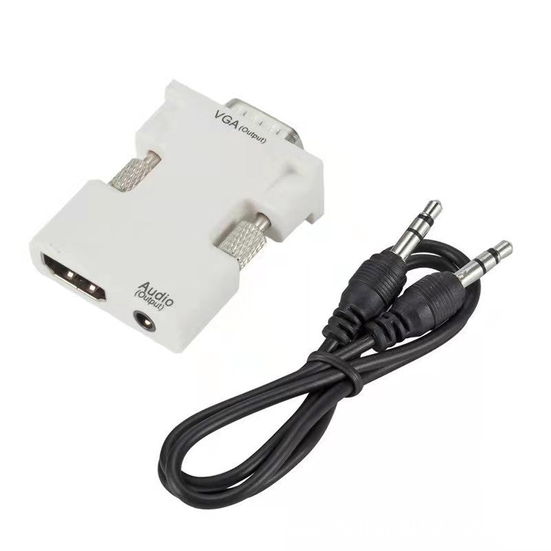 HDMI female to VGA male adapter converter with audio projector high definition computer display set top box hDMI