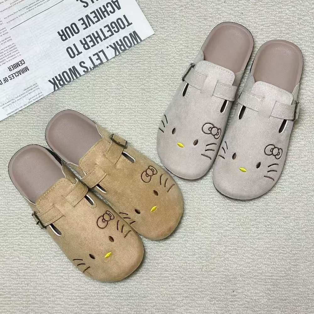 Birkenstock indoor half slippers outdoor wear 2025 new men's and women's slippers casual fashion flat sandals wholesale