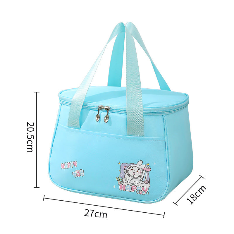 Beilian cute packing lunch box bag waterproof student bringing meal bento bag wholesale cartoon picnic camping thermal insulation bag
