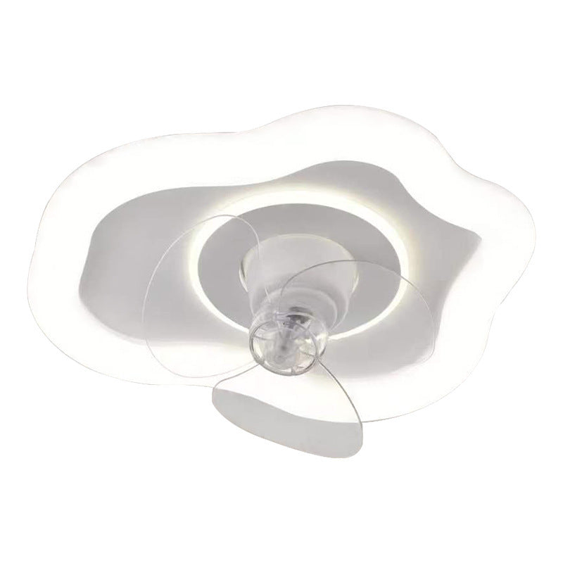 Zhongshan simple ceiling light bedroom fan light 2024 new integrated silent 360 shaking head led restaurant ceiling fan light