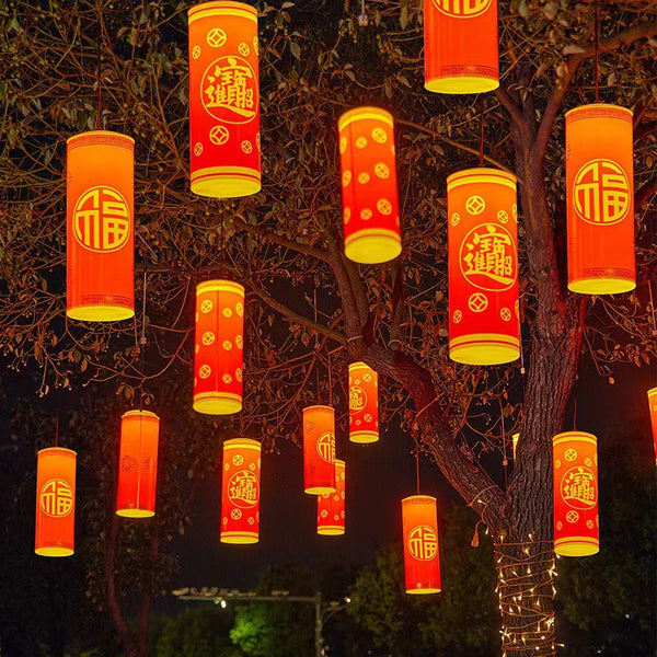 New Year atmosphere LED firecracker lights Spring Festival New Year lanterns Garden street engineering lighting Landscape lights Outdoor decoration