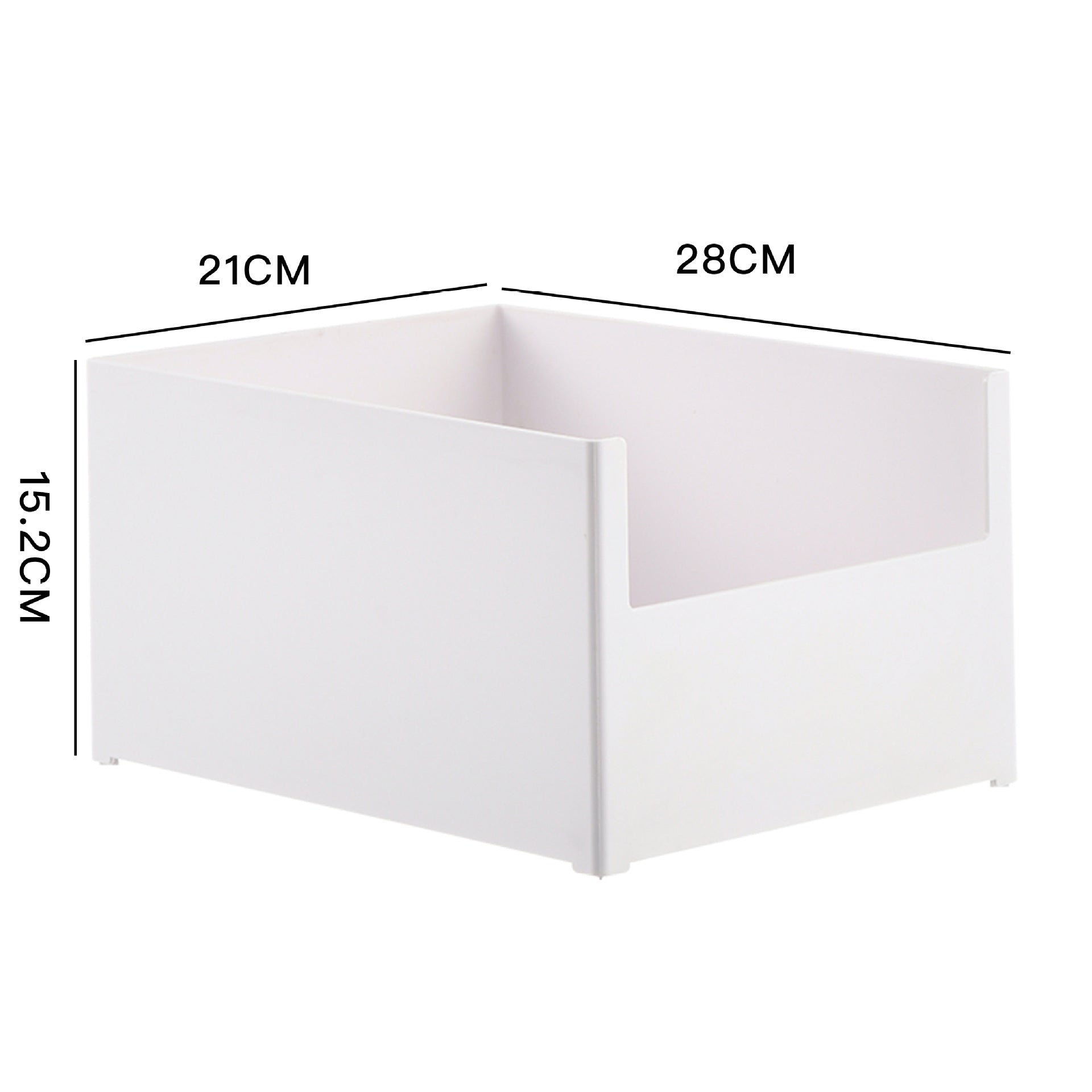 Japanese-style right-angle storage box, kitchen cabinet partition storage box, extraction desktop sundries sorting, deep cabinet storage basket