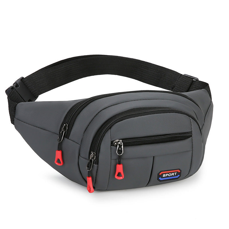 Sports Outdoor Multifunctional Fanny Bag Boys and Girls Large Capacity Simple Fashion Shoulder Bag Portable and Lightweight Oblique Span Bag