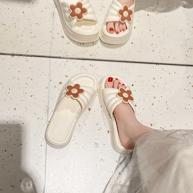 New eva platform wedge slides for women - versatile, trendy, and stylish