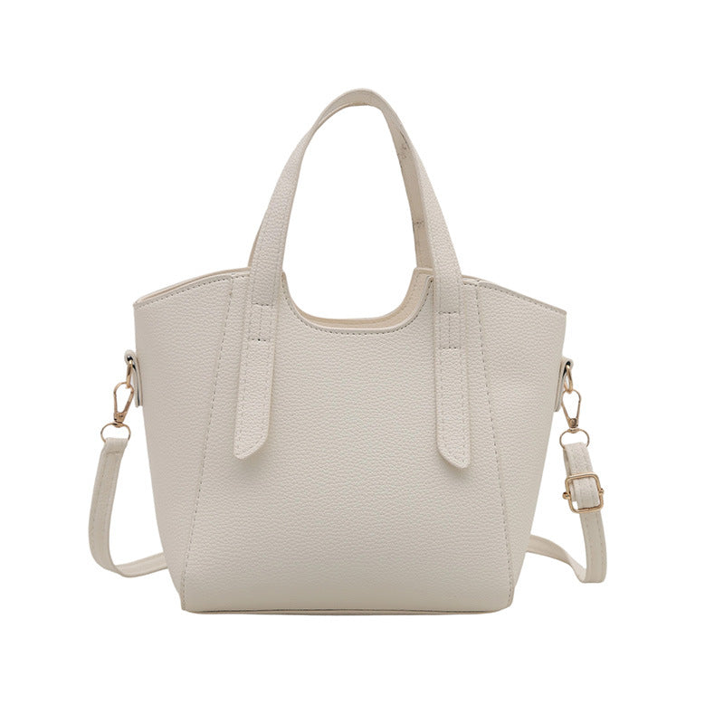 Simple and versatile portable bucket bag women's Korean version ins fashionable and simple shoulder bag 2025 new casual messenger bag