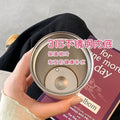 New arrival high-looking lily of the valley coffee cup stainless steel liner thermos cup double drink portable straw water cup goddess cup