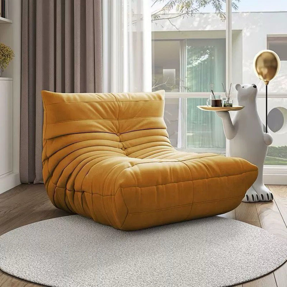 Lazy sofa caterpillar sofa chair balcony bedroom small sofa tatami can lie down and sleep single sofa chair