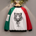 spring/autumn boys' baseball jacket: color block, short, casual, and versatile outerwear for mid-to-large children