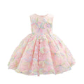 Kids birthday dress forest cute niche flower girl wedding little girl princess dress host piano tutu skirt