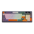 M96 wireless bluetooth dual-mode mechanical feel keyboard with pbt keycaps, display, and knob – gaming membrane keyboard