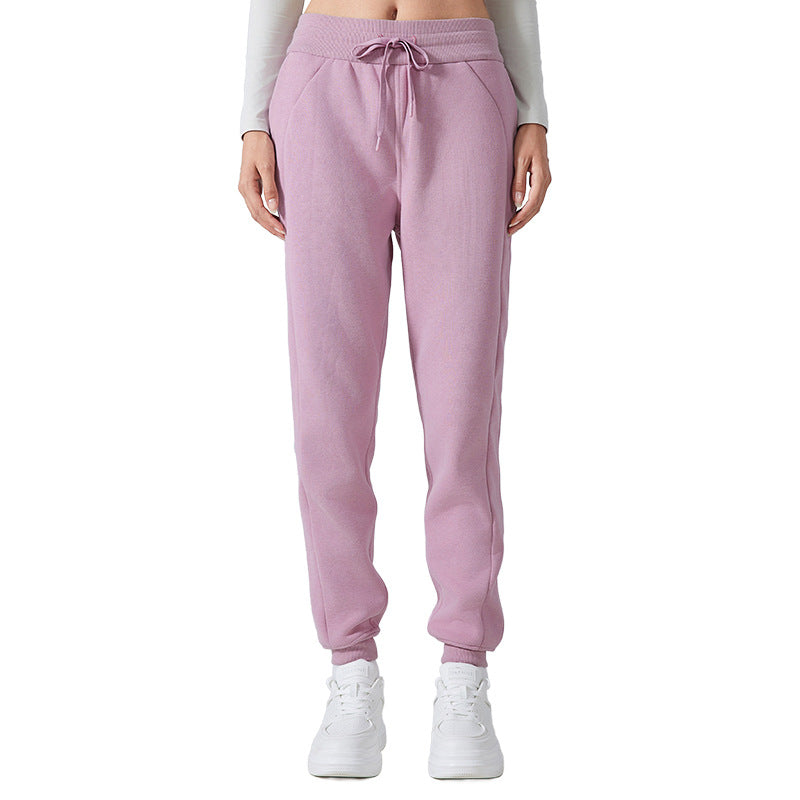 Women's high-waisted, loose-fit joggers - versatile activewear for fall/winter: perfect for outdoor fitness, yoga, and casual wear (daw153)