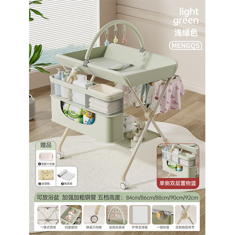 Changing table, baby care table, diaper changing table, newborn bathing & massage table, foldable multifunctional
