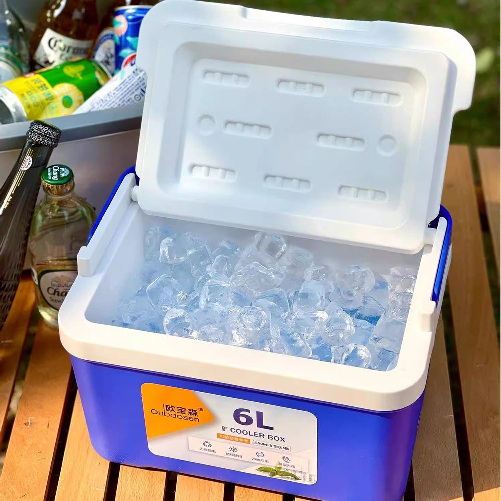 Commercial insulated cooler box for stalls, ice cube storage, refrigerated box, outdoor food-grade ice cream, car refrigerator storage bucket