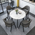 Nordic light luxury negotiation table and chair combination sales department modern casual milk tea shop dining table small apartment round table for home