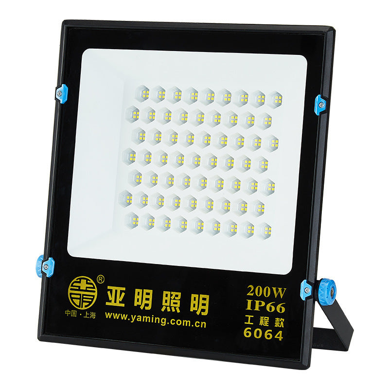 Yaming LED floodlight outdoor waterproof floodlight store billboard outdoor construction site lighting courtyard spotlight