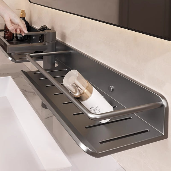 Toilet Washstand Shelf Toilet Washstand Mirror Front Faucet Bathroom No punching Wall hanging storage shelf