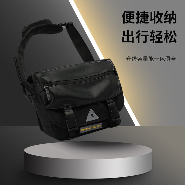 Tide brand mailman bag computer tooling locomotive backpack male functional wind Japanese cross bag large capacity shoulder messenger bag female