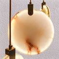 Spanish marble full copper chandelier cross-border accessible luxury duplex house stair lamp living room atrium rotate
