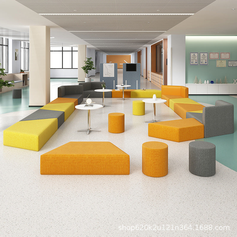 Office sofa irregular shape training institution patchwork sofa reception rest area business reception casual sofa sf-06