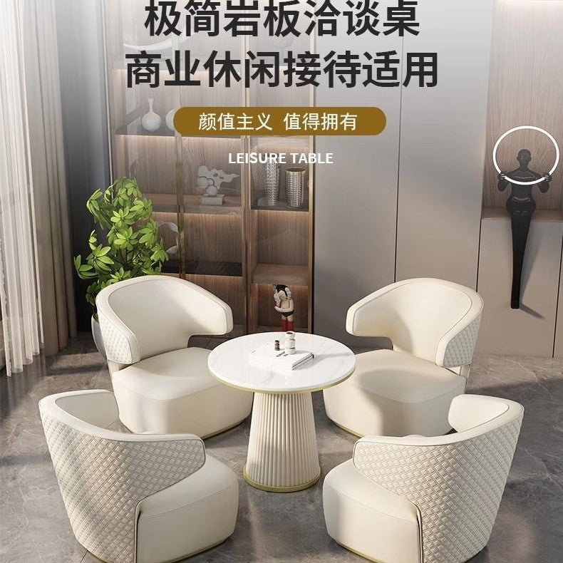 Reception and reception internet celebrity table and chair combination sales office negotiation accessible luxury hotel rest area business single sofa electric