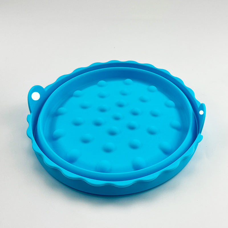 Cross-border foldable air fryer special pad silicone baking tray tray multi-functional silicone barbecue pad high temperature resistance