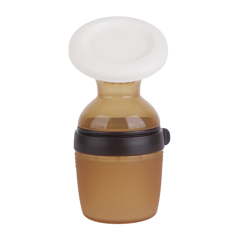 English boxed silicone breast pump hand-free breast milk collector manual breast pump anti-overflow milk collector wholesale