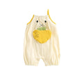 Baby sling one-piece khaki summer thin men's and women's baby cartoon sling super cute outing cute crawling clothing