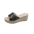 plus size  summer new fish mouth platform chunky sole sandals women's waterproof wedge heel sandals