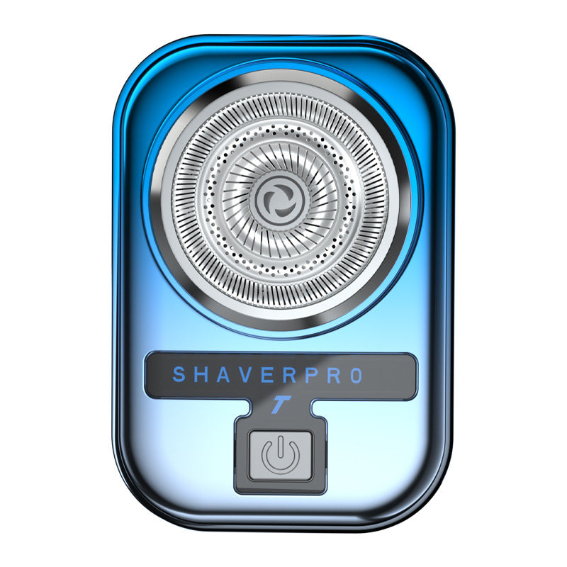 Mini electric shaver - compact, fast charging, portable beard trimmer for home, travel, and car use