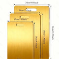 Gold [long round hole as shown] small three-piece set