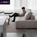 Lazy sofa apartment small apartment italian normcore living room popular technology cloth accessible luxury square single tofu sofa