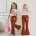 wholesale girls' short-sleeved and shorts sets, fashionable and versatile casual outfits for girls to wear out in spring, summer, and autumn