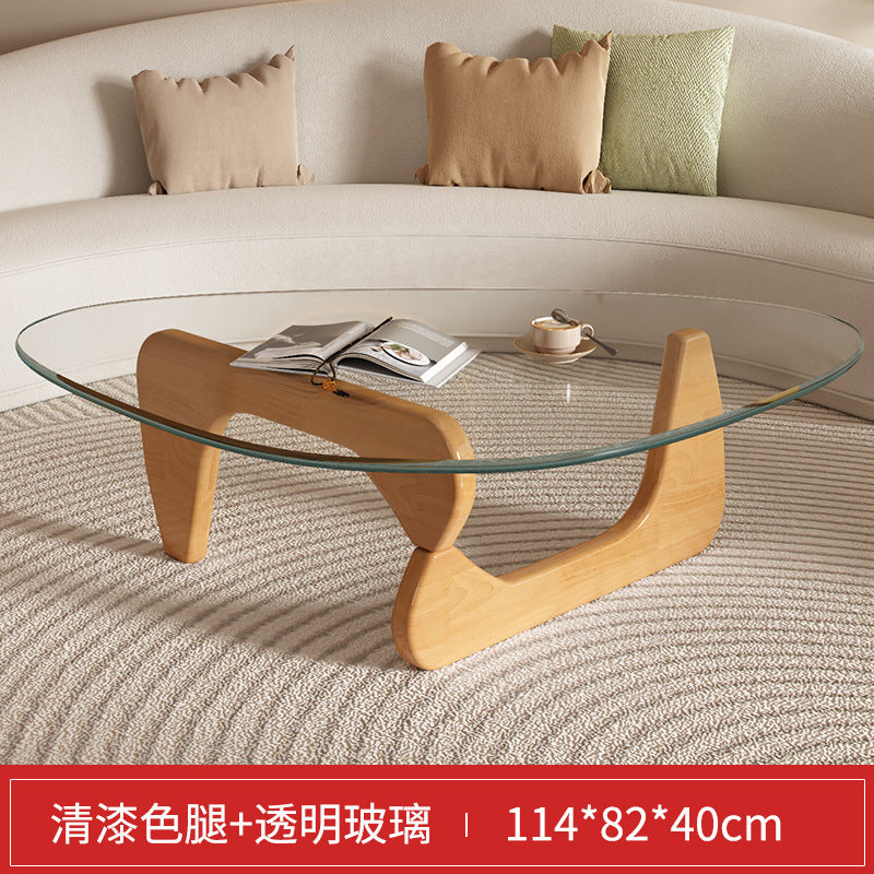 Glass coffee table creative popular coffee table living room for home small apartment modern casualaccessible luxurynormcore small table