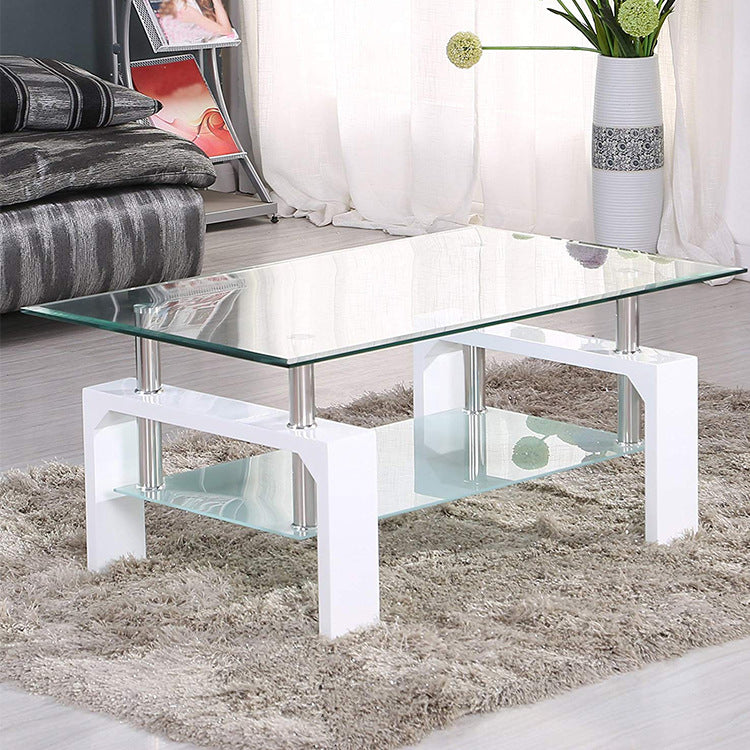 Amazon accessible luxury coffee table living room classy countertop glass round table coffee table for home iron art large and small round coffee table