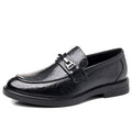 Leather shoes men's business formal wear casualmen live broadcast springnew arrival british work cross-border large size slip-on leather shoes