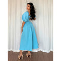 code new arrival  original women's elegance square collar pure color long skirt