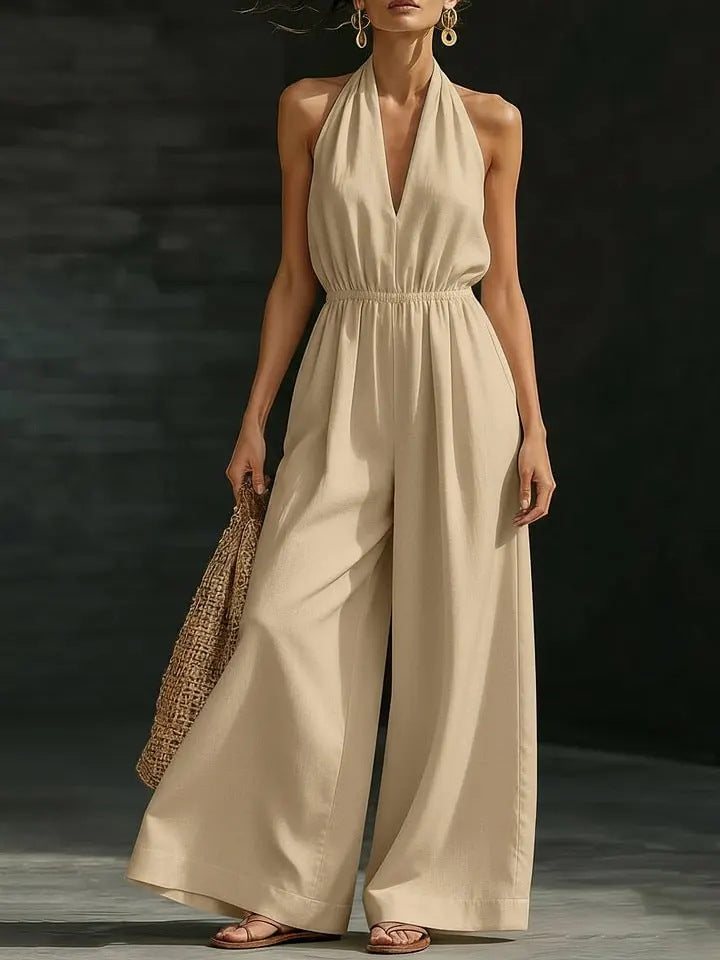summer new arrivals: european and american style women's clothing - designer, chic, and fashionable. french-inspired v-neck halter tank top for work and casual wear