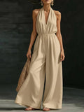 summer new arrivals: european and american style women's clothing - designer, chic, and fashionable. french-inspired v-neck halter tank top for work and casual wear