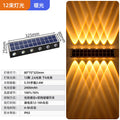 Solar powered outdoor wall light for rural areas, villas, balconies, and walls - waterproof courtyard lighting