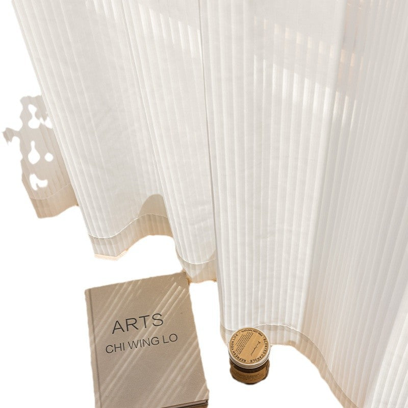 Japanese vertical blind sheer curtain - light filtering, privacy ensuring, dreamy sheer window treatment - premium quality bedroom curtains - shaoxing wholesale