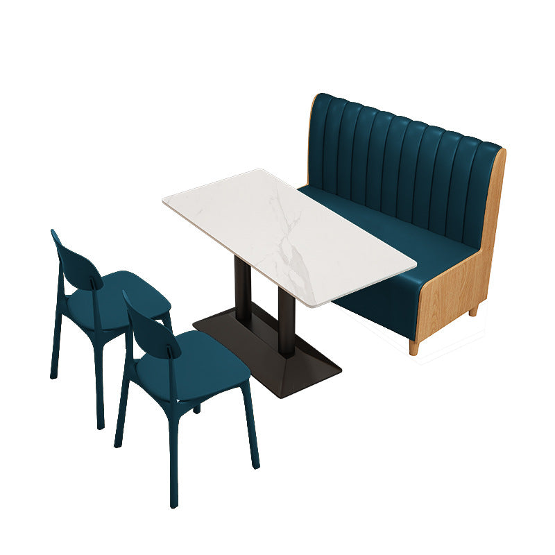 Company staff canteen catering snacks fast food restaurant dining table and chair commercial combination powder shop noodle shop restaurant restaurant school