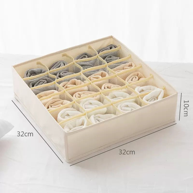 Cationic Storage Household Three-piece Foldable Organizing Box Underwear Panties Socks Clothing Storage Box