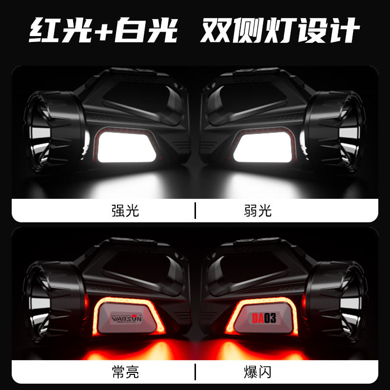 Walson DA03 strong light charging super bright outdoor long-range emergency lighting solar patrol portable probe